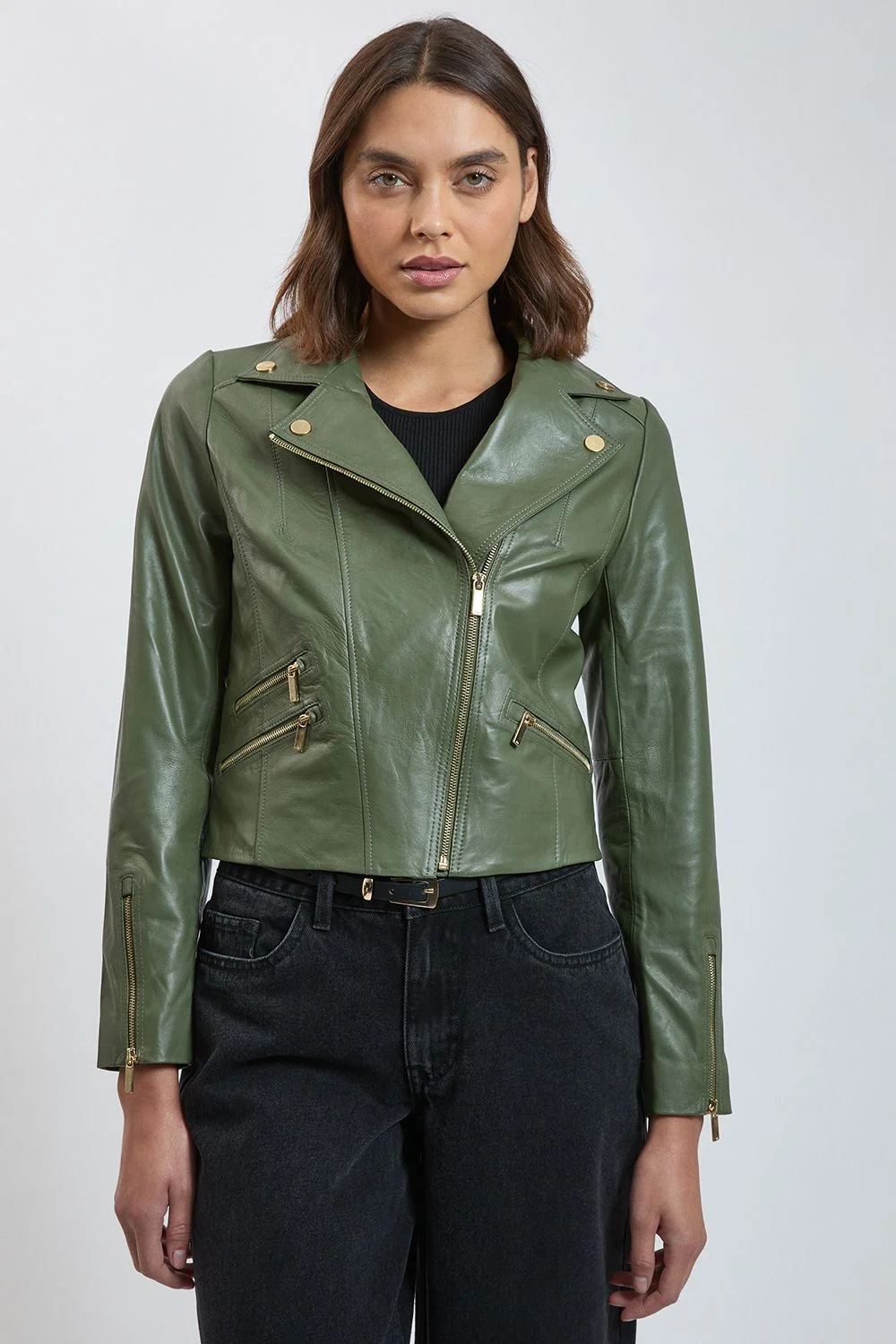 Forever Leather Signature Biker Jacket - 1