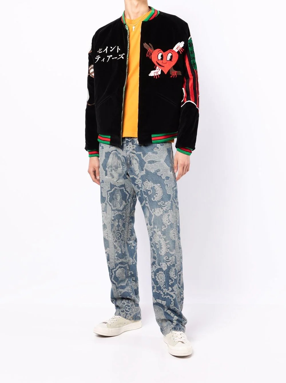 embroidered-slogan bomber jacket - 6