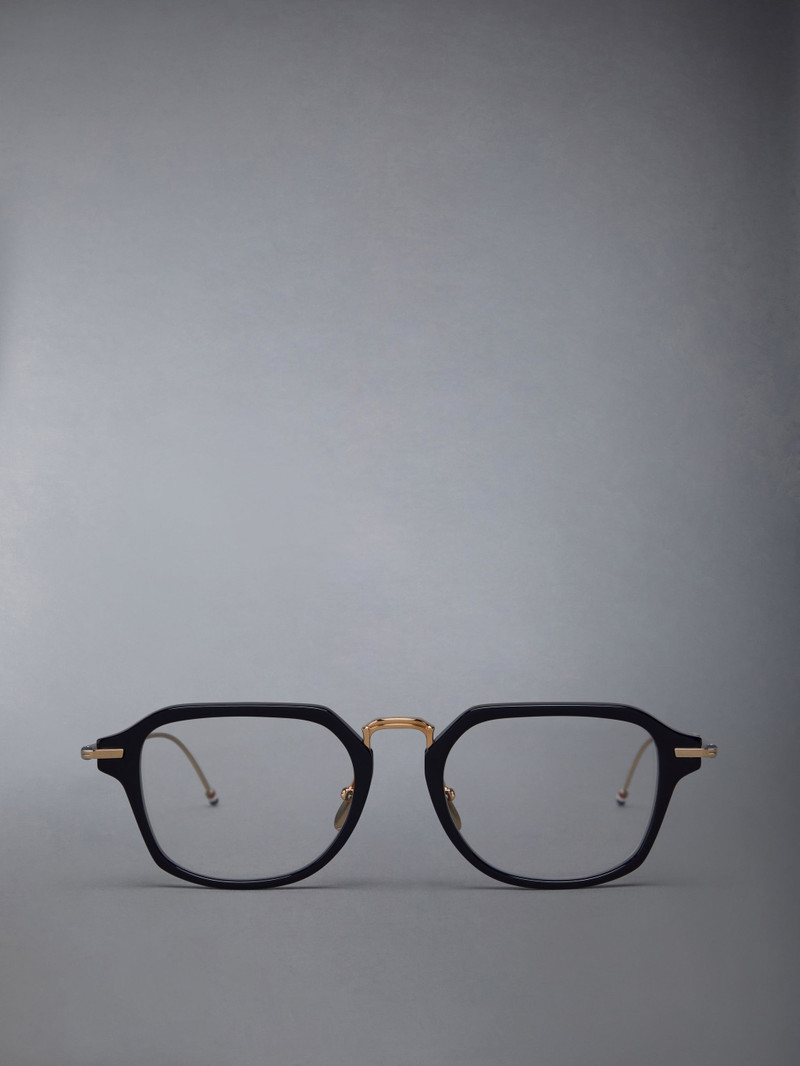 Acetate And Titanium Rectangular Eyeglasses 1