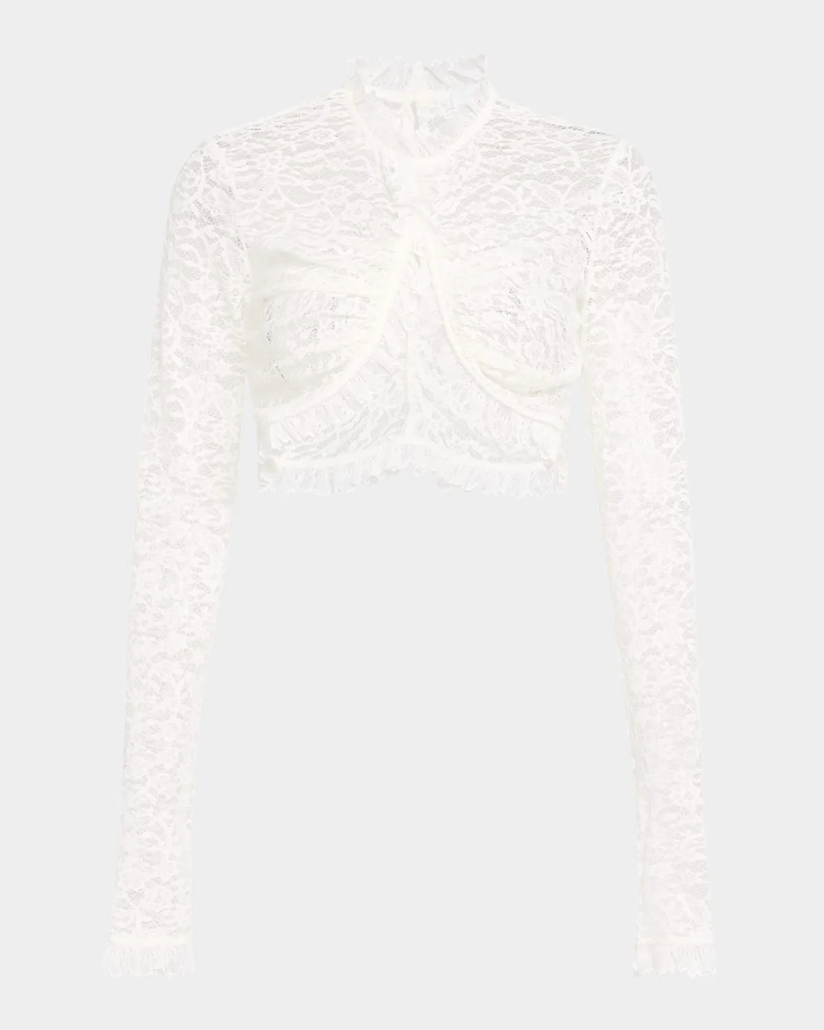 Dylan Long-Sleeve Lace Top - 1
