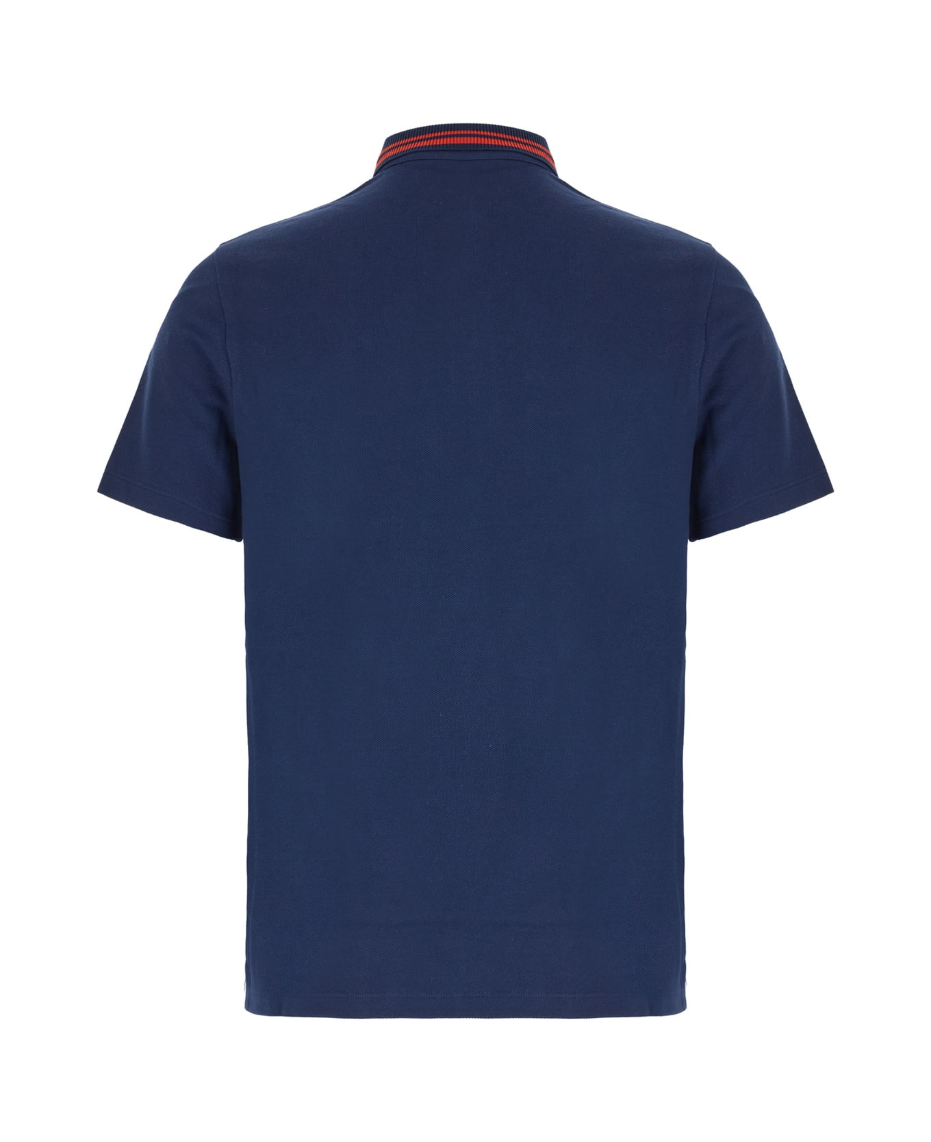 Navy Blue Piquet Polo Shirt - 2