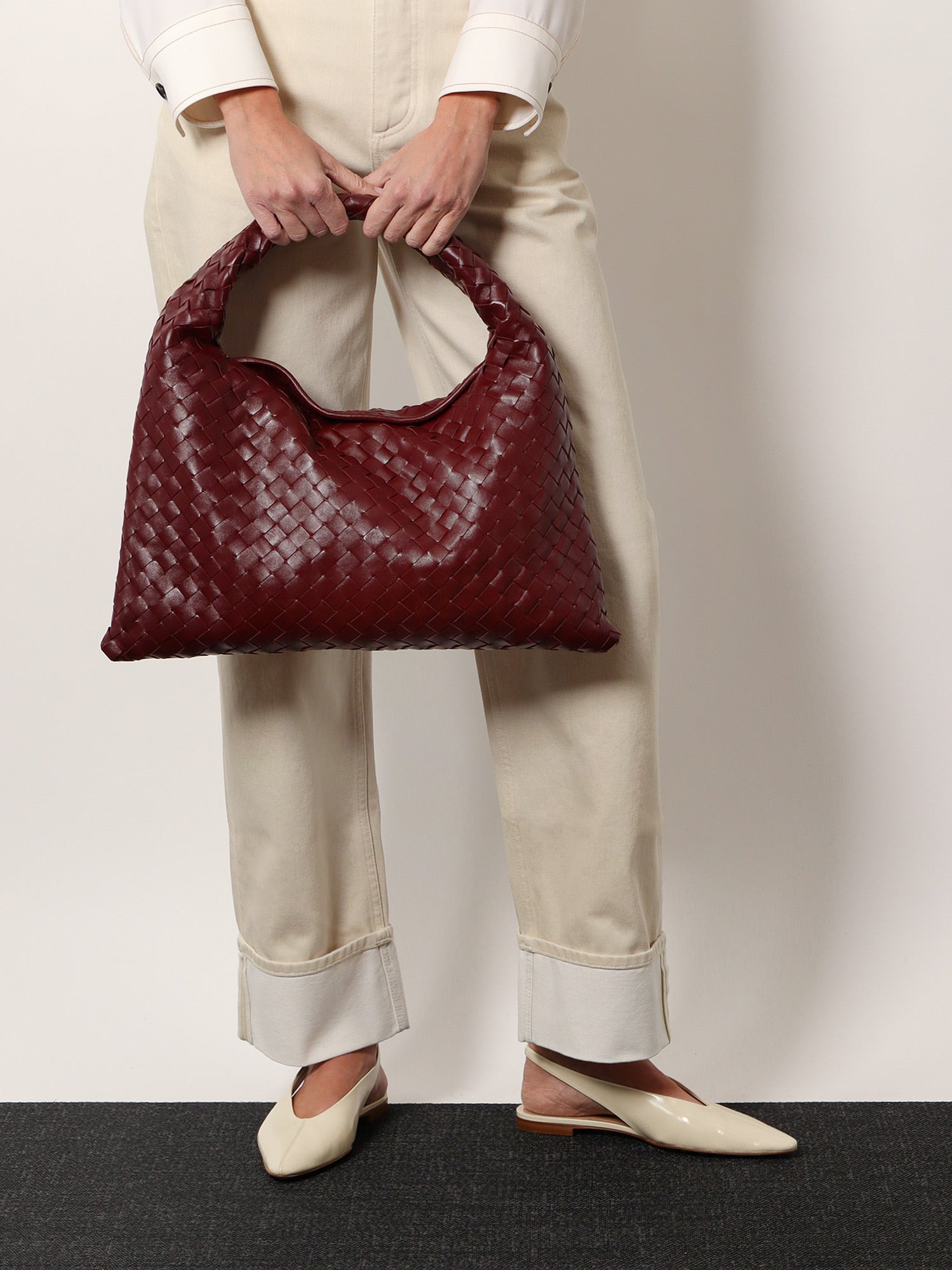 Sofia Flat Leather Slingback - 2