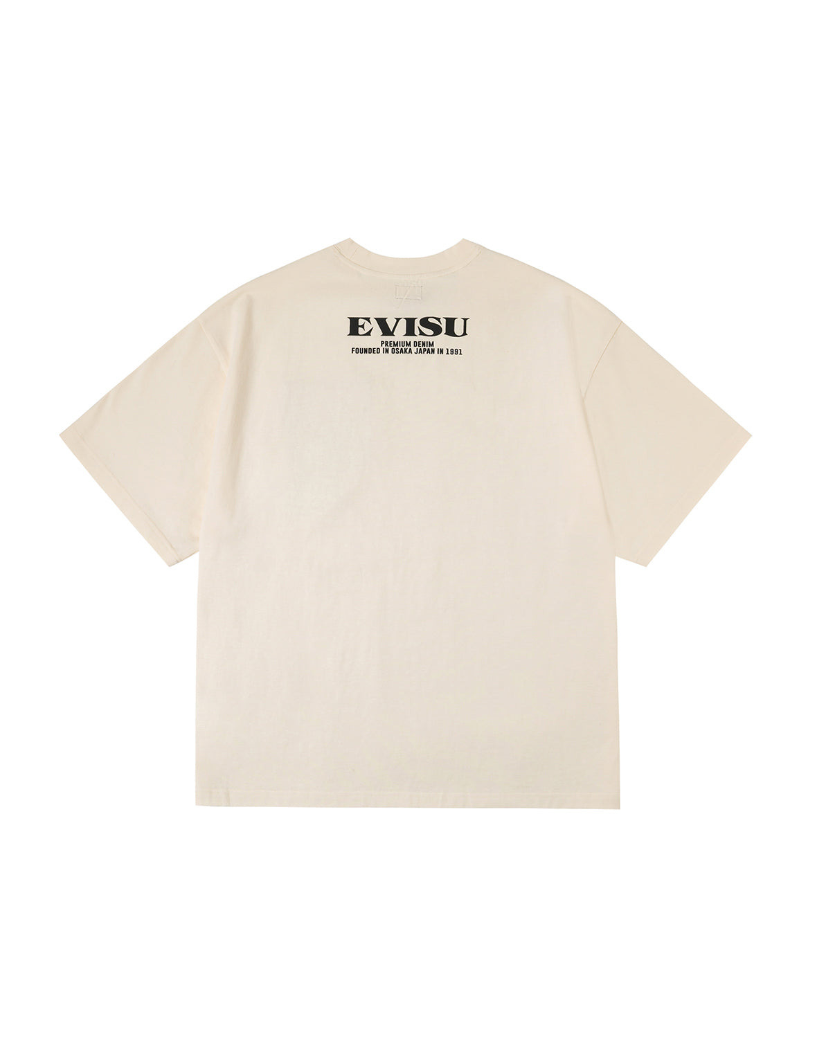 Brocade Pocket with Seagull Foil Print Loose Fit T-Shirt - 2