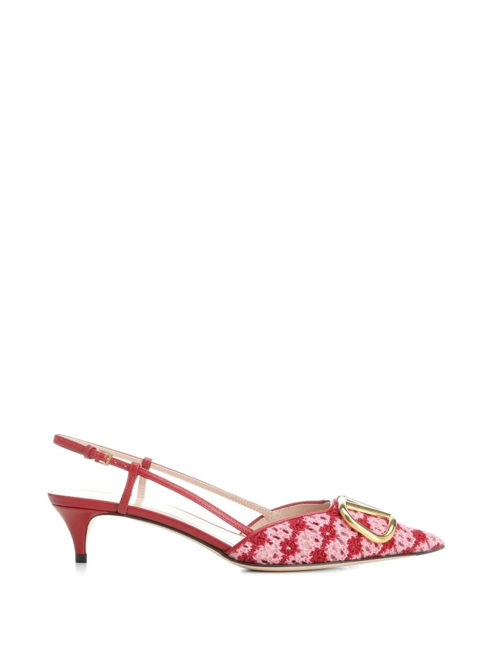 VLogo slingback sandals - 1