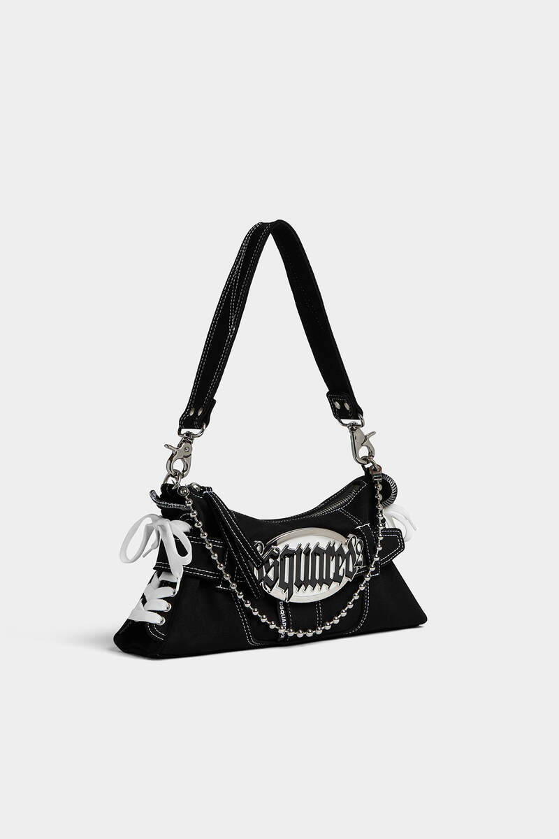 GOTHIC DSQUARED2 DENIM SHOULDER BAG - 3