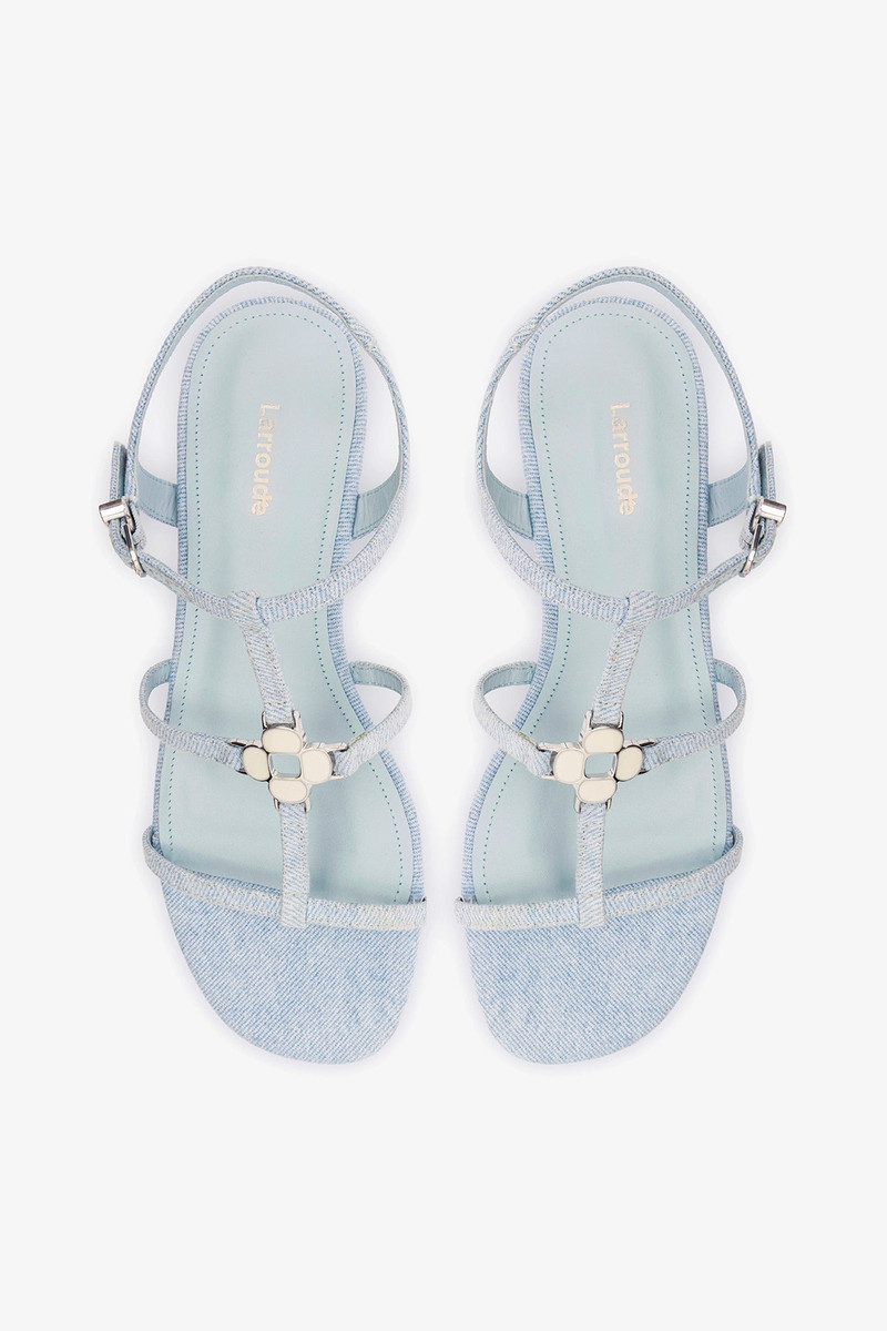 Hana Flat Sandal Maya Denim 6