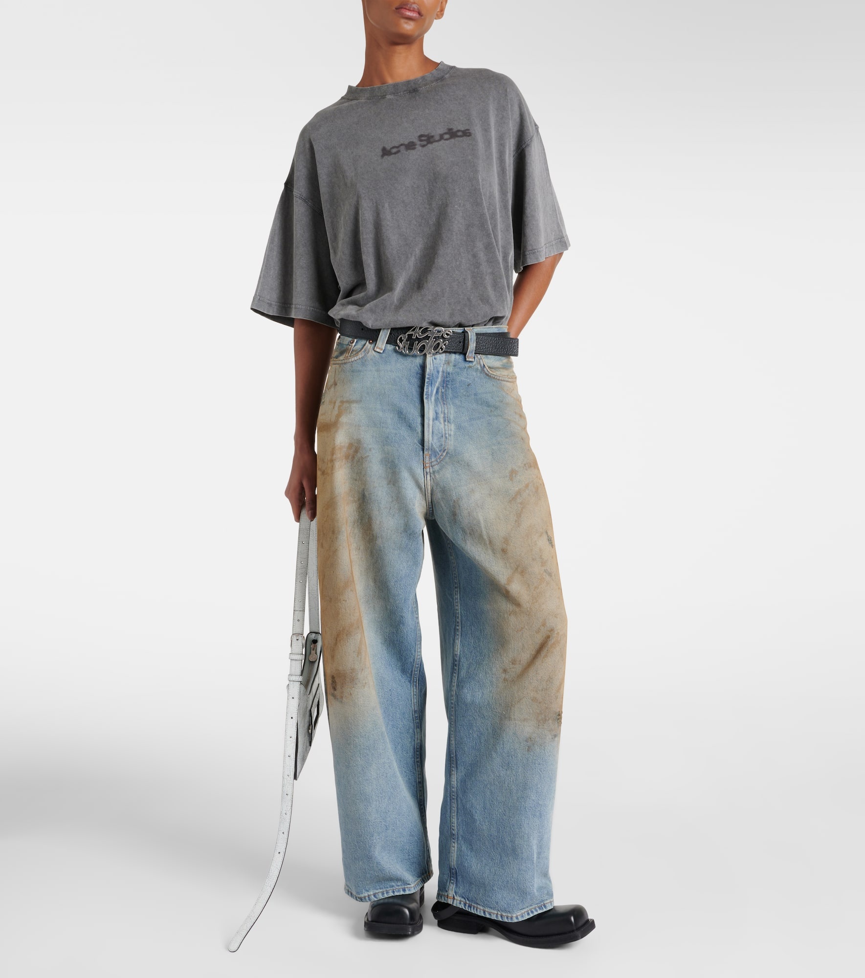 Mid-rise wide-leg jeans - 2