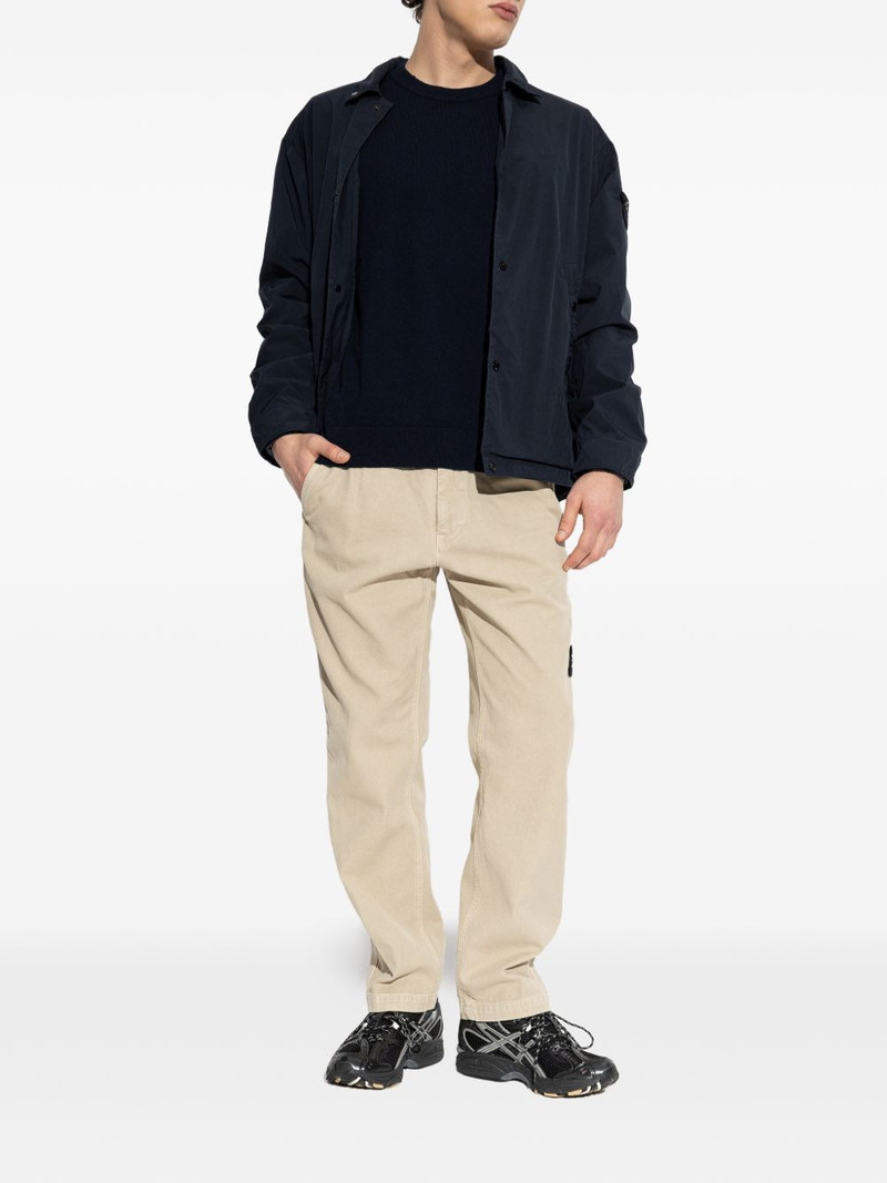 Stone Island logo-patch sweater outlook