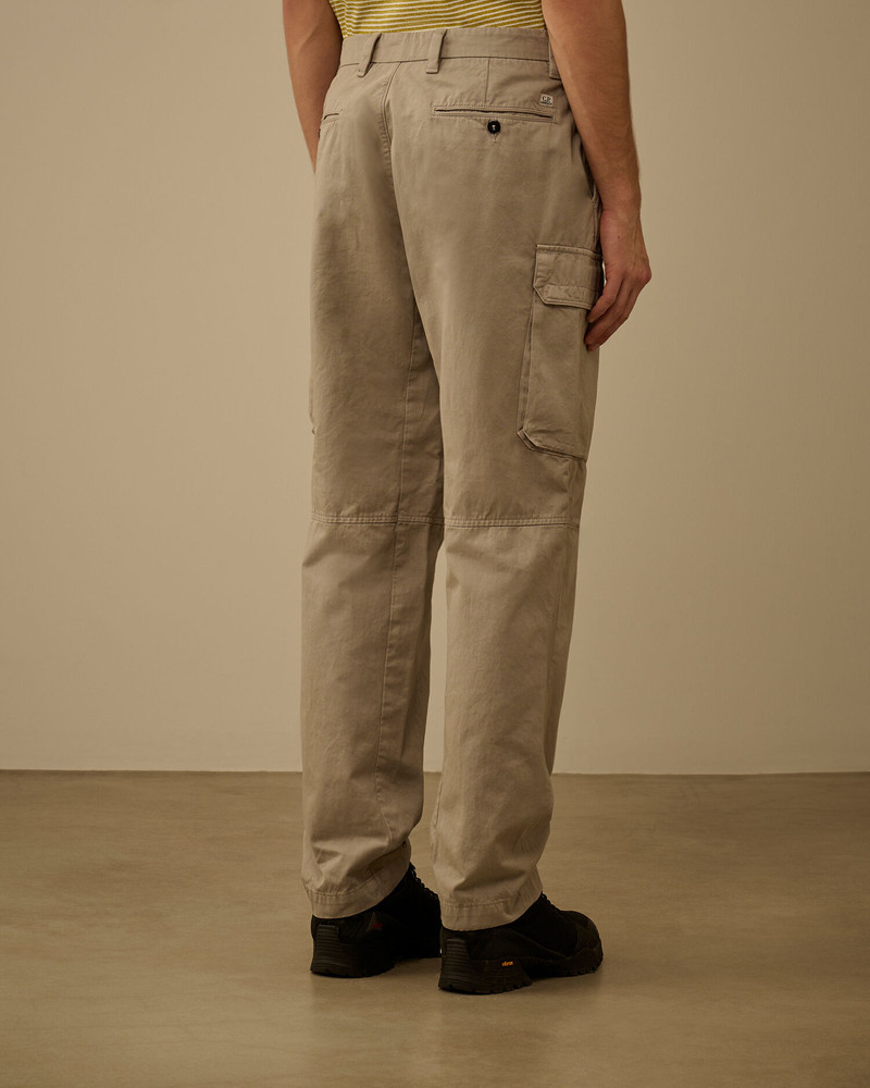 Cotton Gabardine Loose Cargo Pants 4