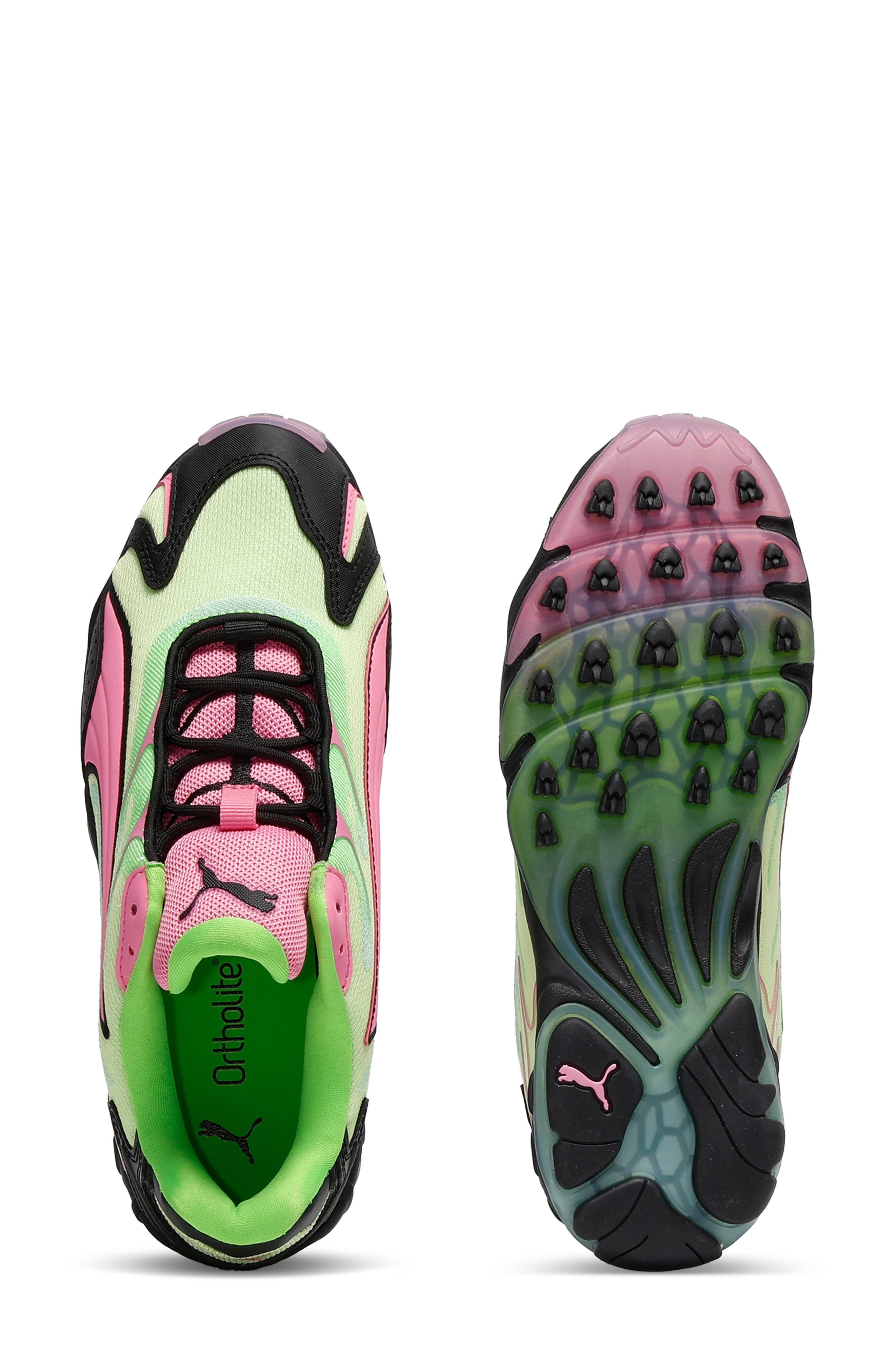 PUMA Inhale Speed Style Sneaker in Fresh Yellow/Pitch Green at Nordstrom - 5