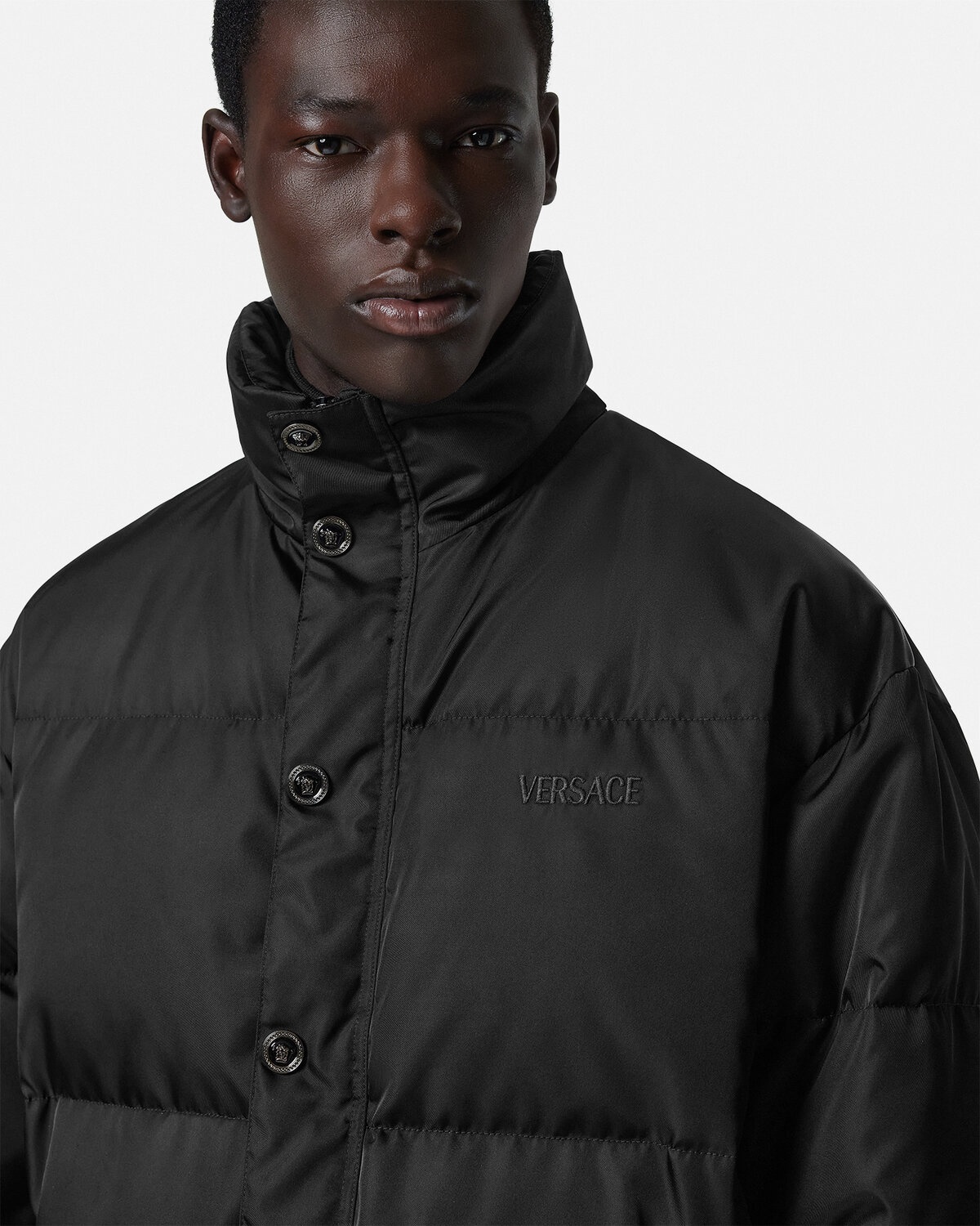 Embroidered Iconic Crest Puffer Jacket - 3