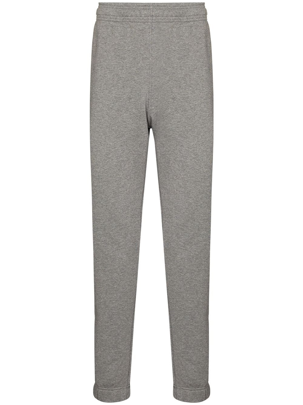 Tiger patch cotton track pants - 1