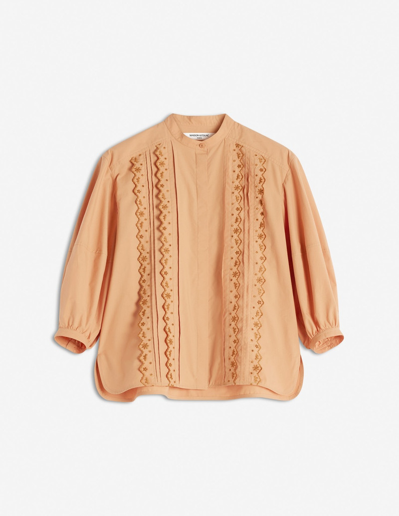 CRAFTED EMBROIDERY MAXI SLEEVE SHIRT - 1