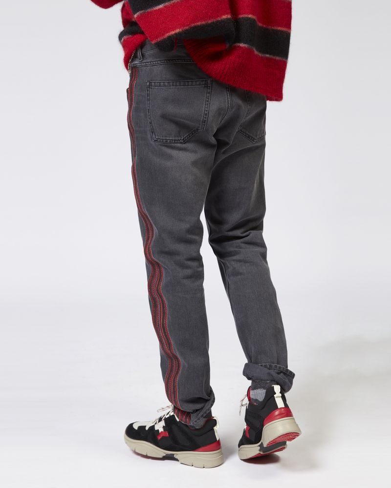 JOHNI straight cut embroidered jeans - 5