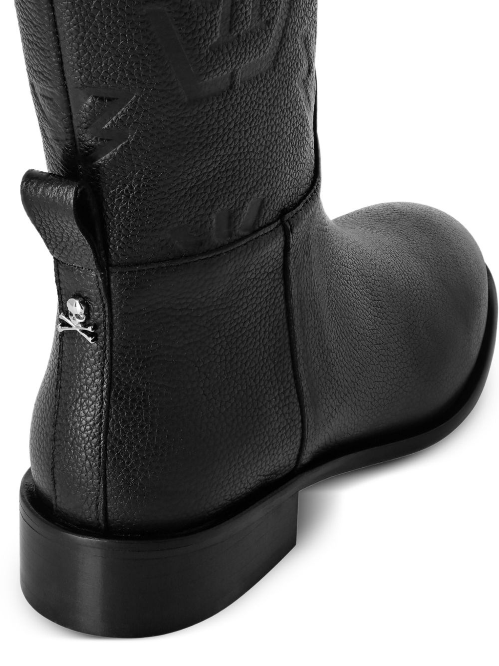 monogram-debossed boots - 3