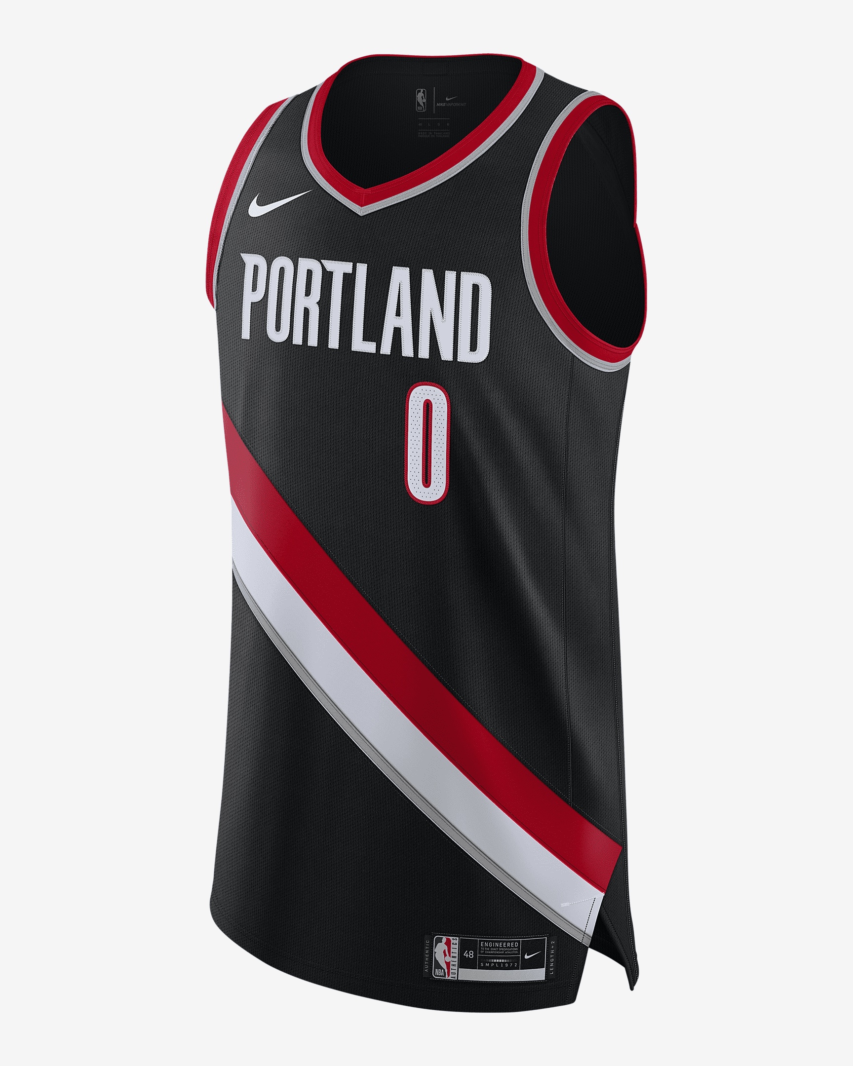 Damian Lillard Trail Blazers Icon Edition 2020 Nike Men's NBA Authentic Jersey - 1