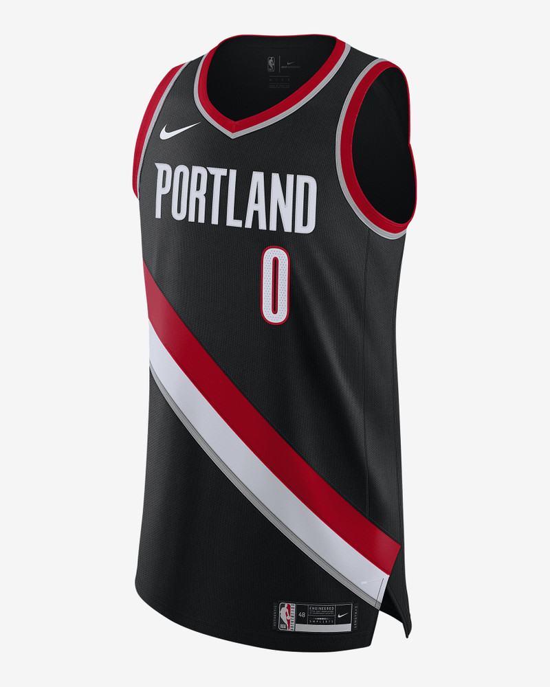 Damian Lillard Trail Blazers Icon Edition 2020 Nike Men's NBA Authentic Jersey - 1