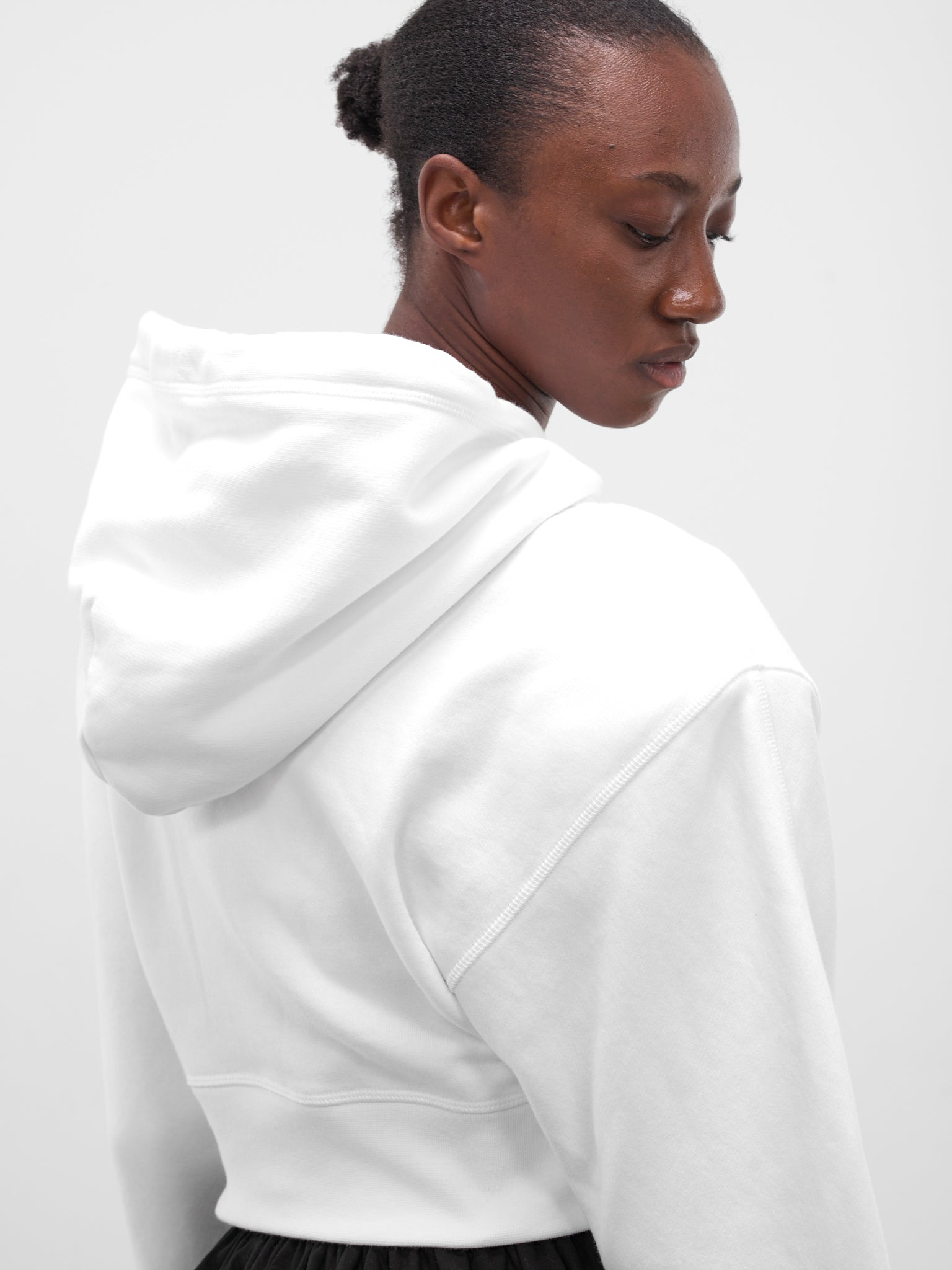 Vaquera Oversized Crop Graphic Hoodie - 4
