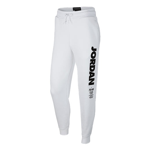 Men's Air Jordan Sportswear Legacy Alphabet Logo Printing Bundle Feet Sports Pants/Trousers/Joggers  - 1