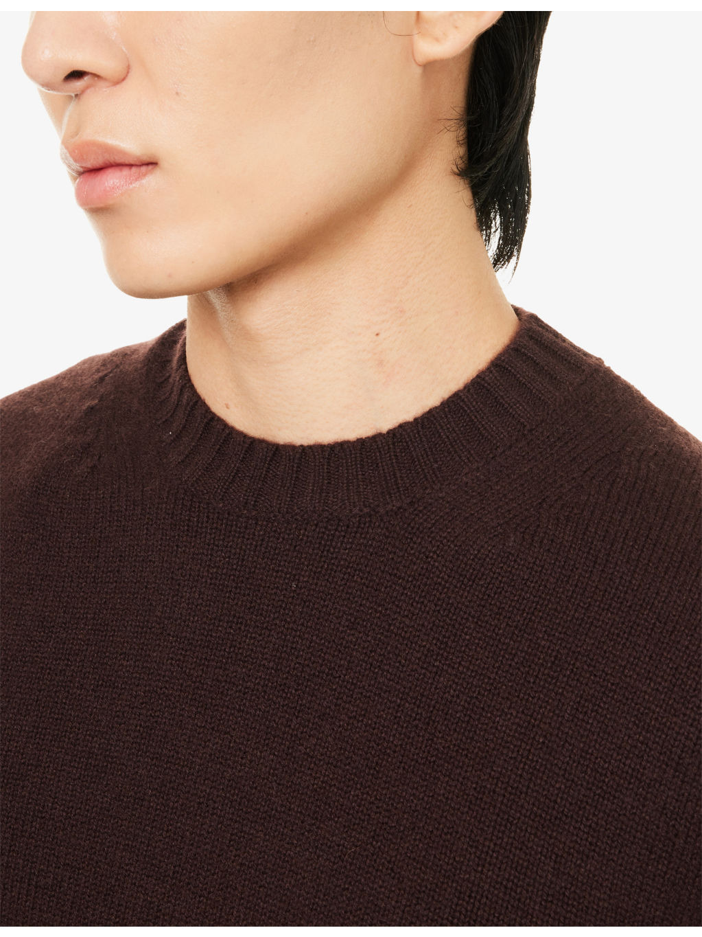 Crewneck Ribbed Cashmere-Knit Jumper - 5