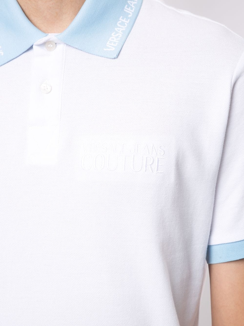 logo collar polo shirt - 5