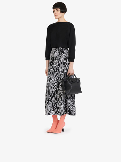 Givenchy Flared skirt in floral jacquard outlook