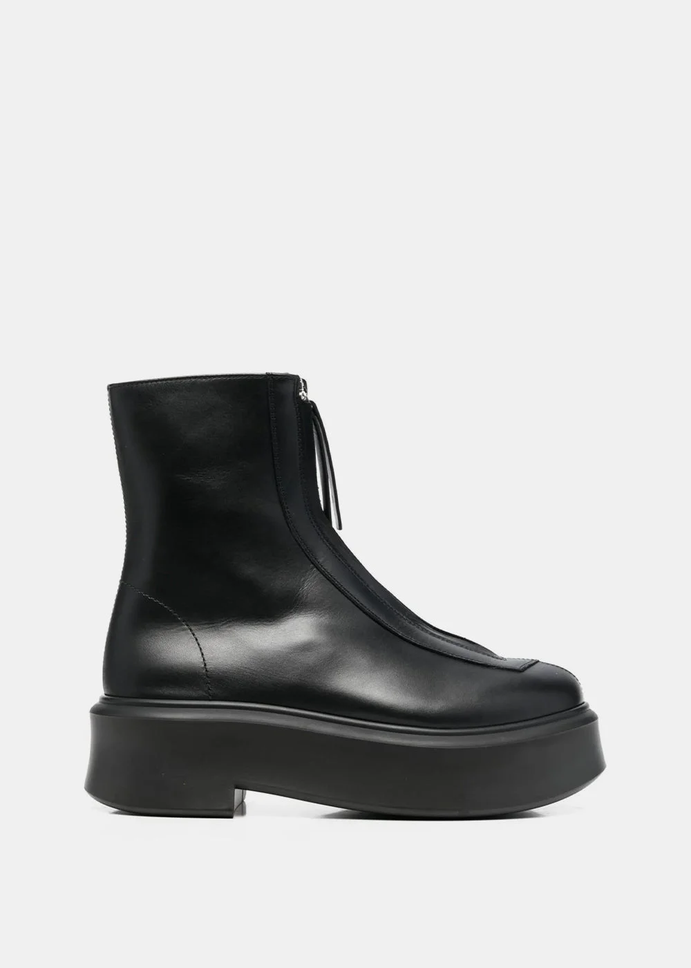 Black Zipped Boots - 1