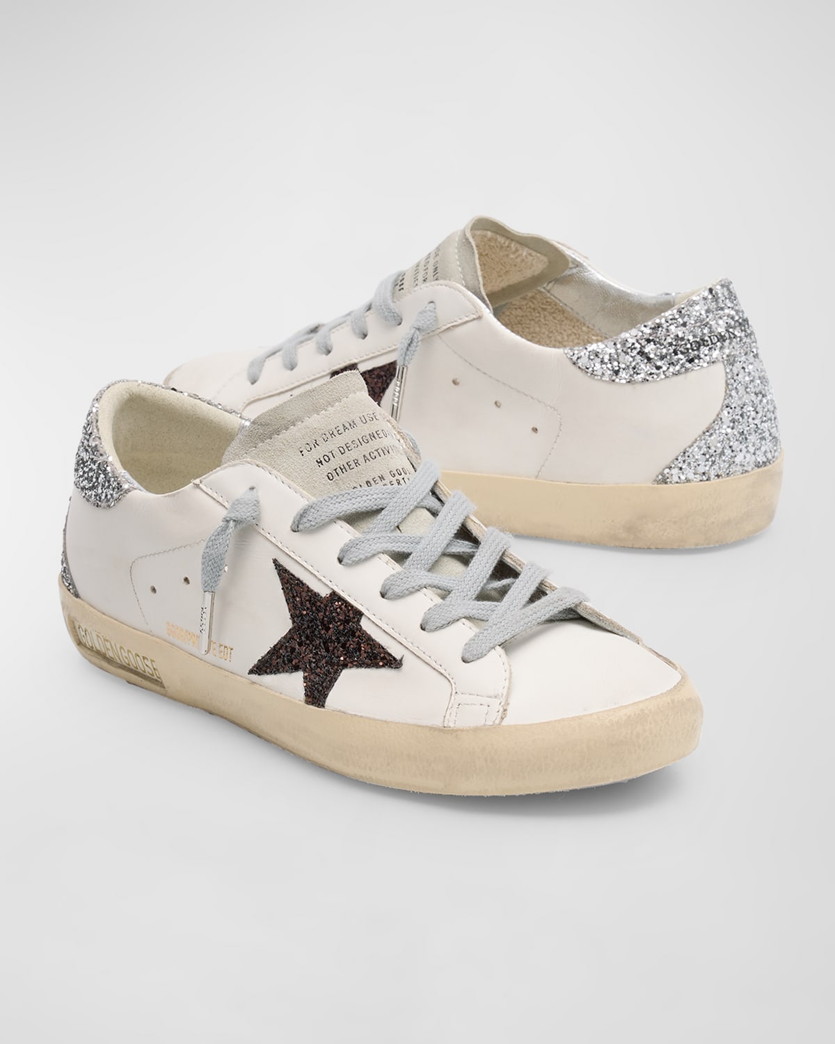 Superstar Glitter Low-Top Sneakers - 8