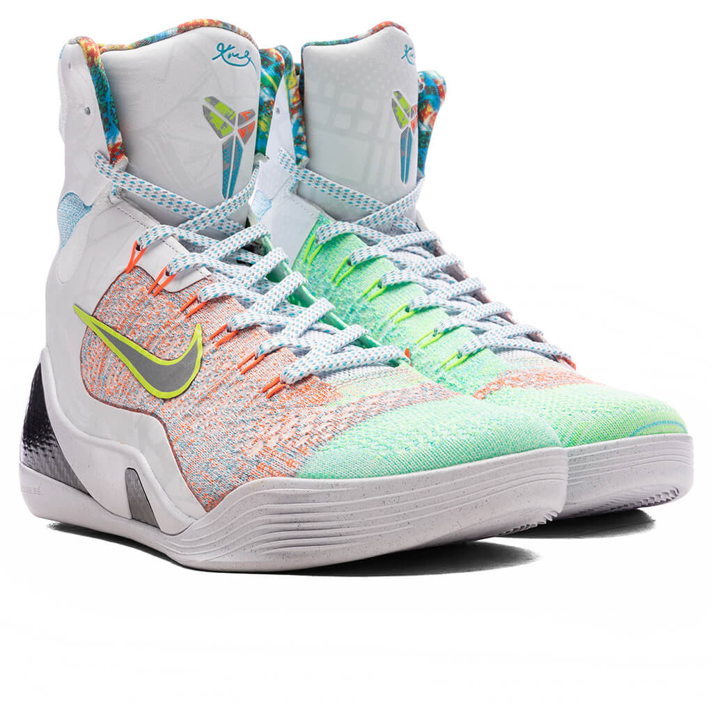 KOBE IX ELITE HIGH PROTRO 'WHAT THE KOBE?' - WHITE/REFLECTIVE SILVER/CHLORINE BLUE - 2