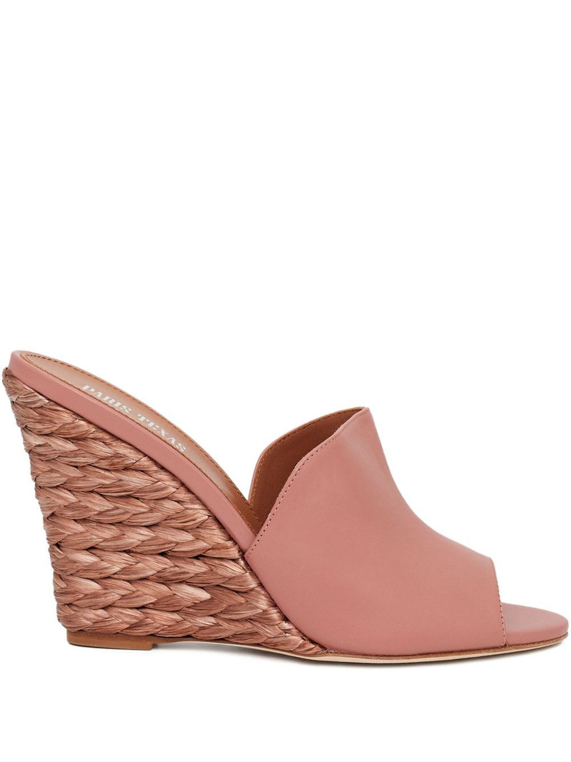 raffia wedge sandals 1