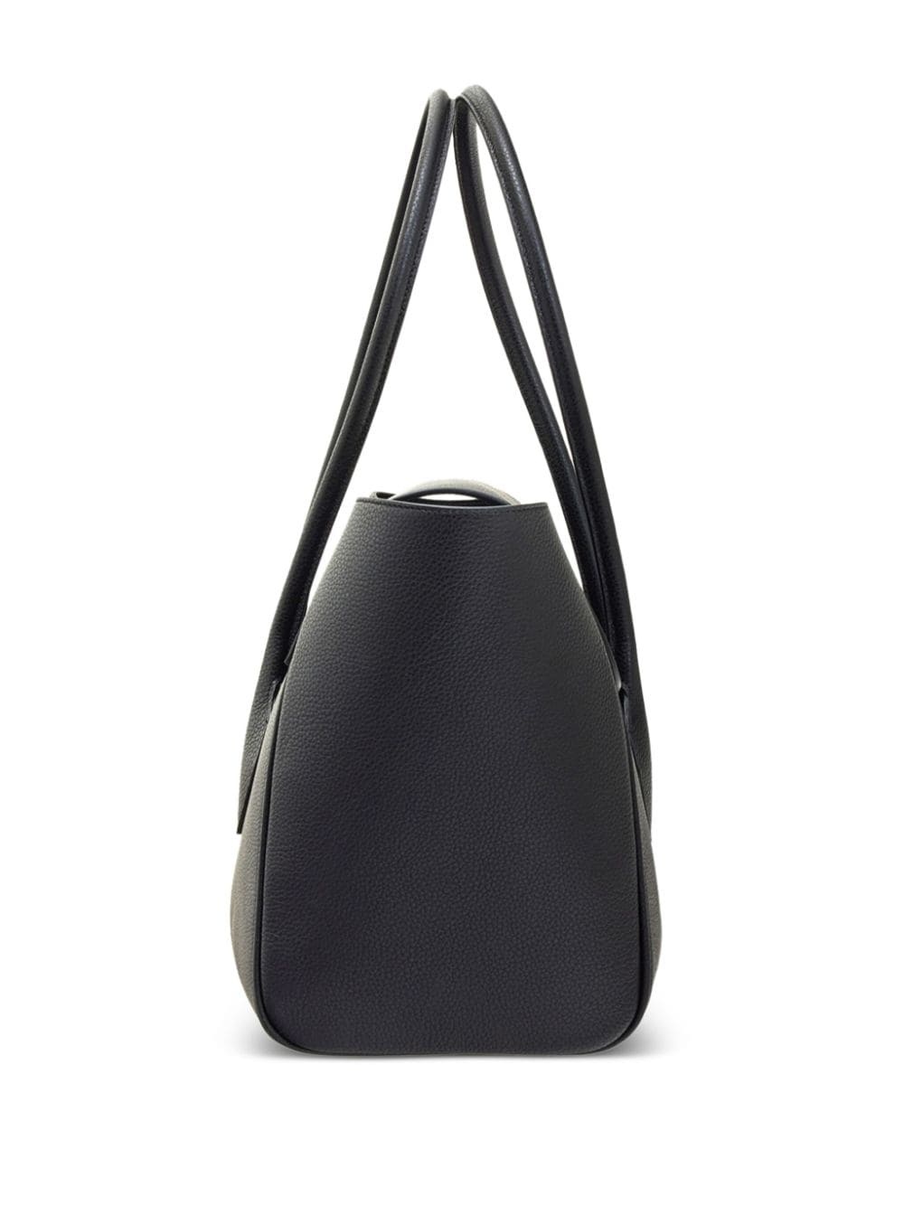 large logo-plaque leather tote bag - 6