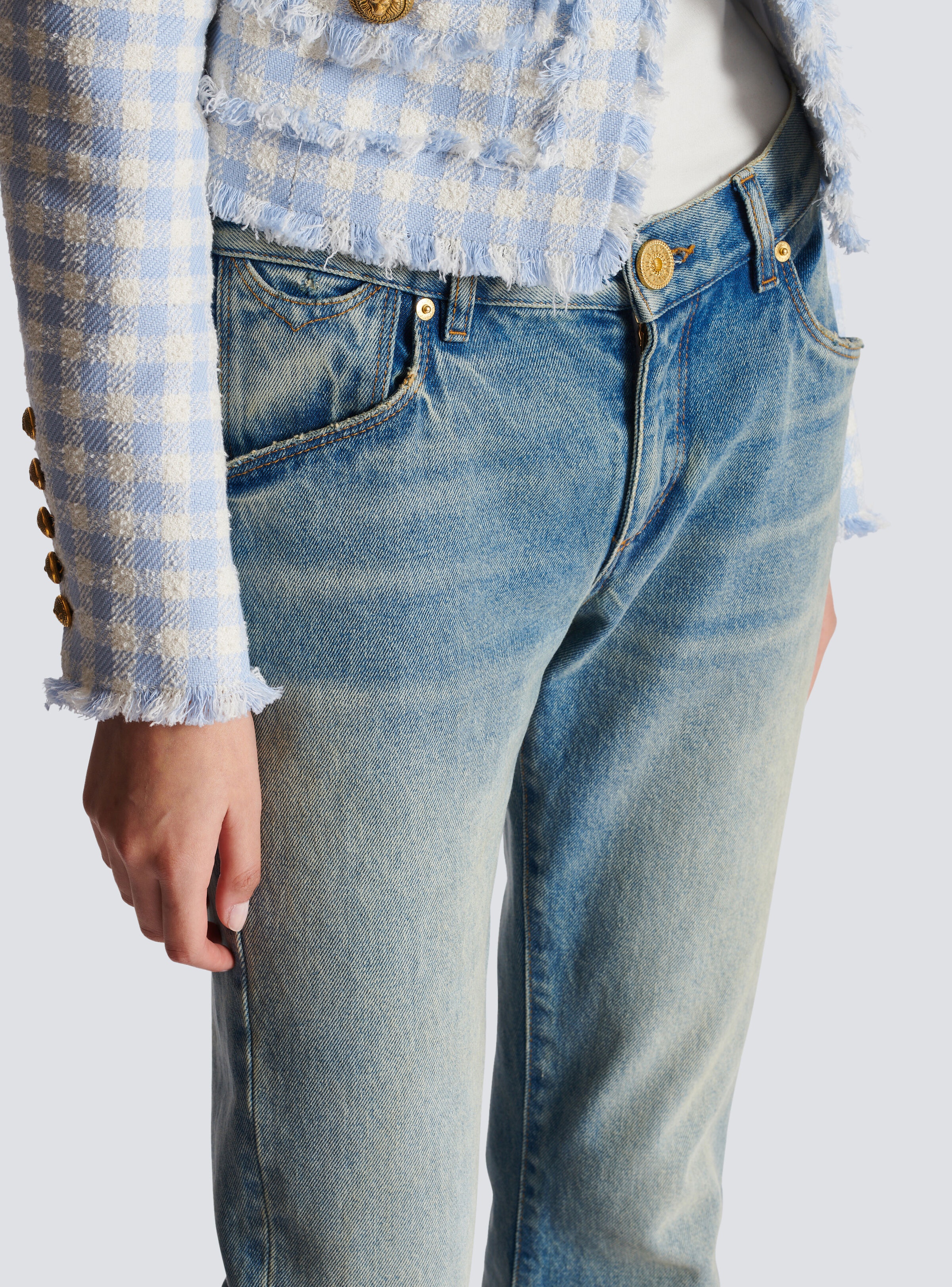 Western bootcut denim jeans - 7