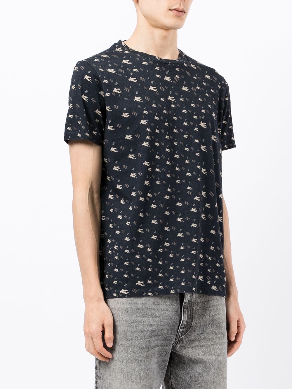 Pegaso-print cotton T-shirt - 3