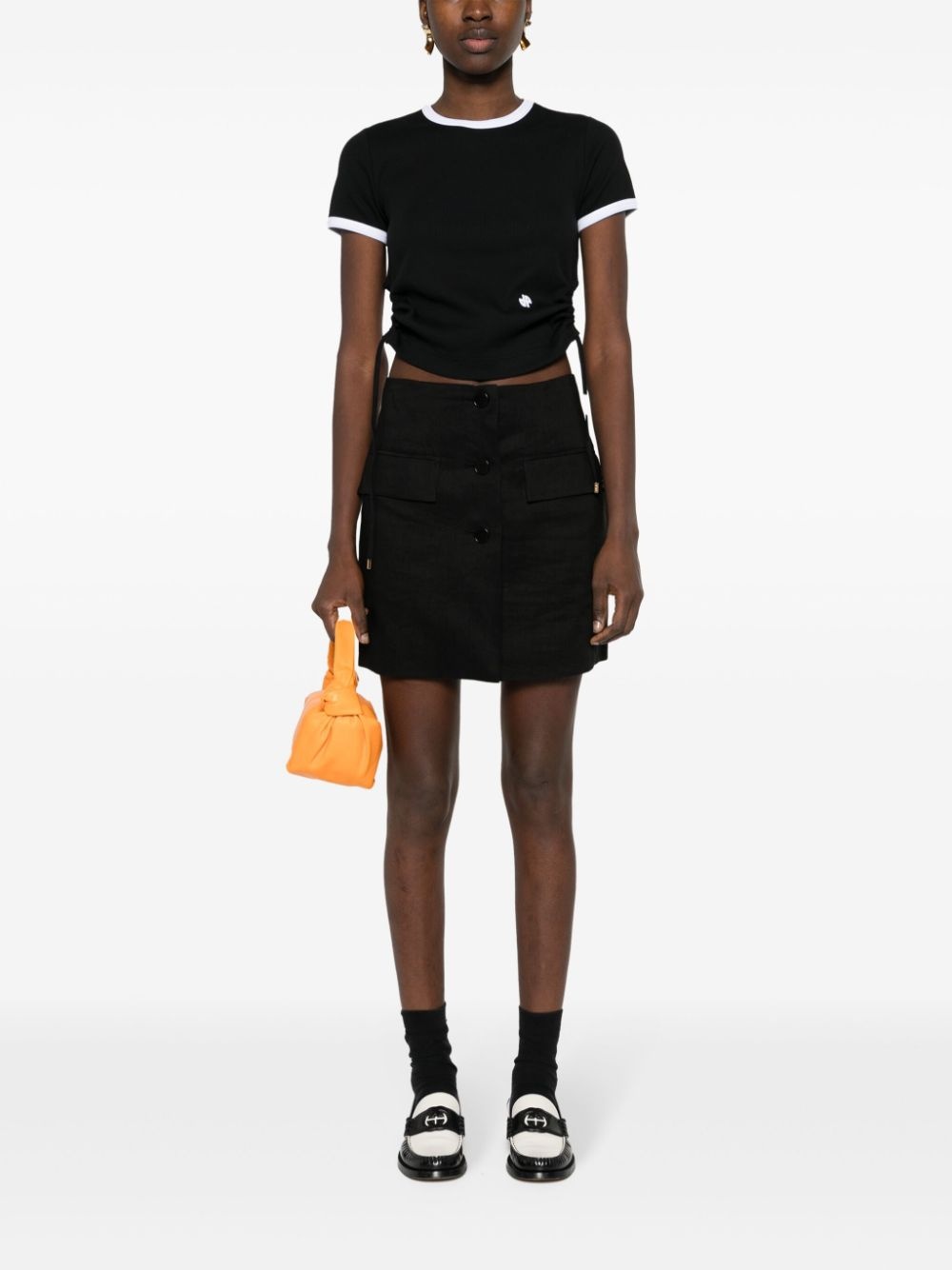 cut-out detail T-shirt - 2