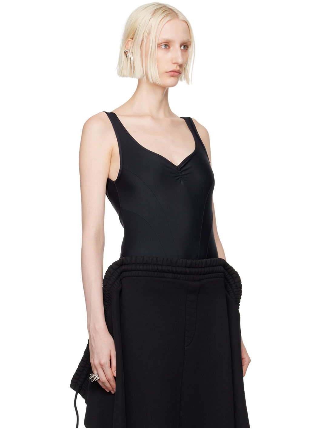 Black Justaucorps Bodysuit - 2