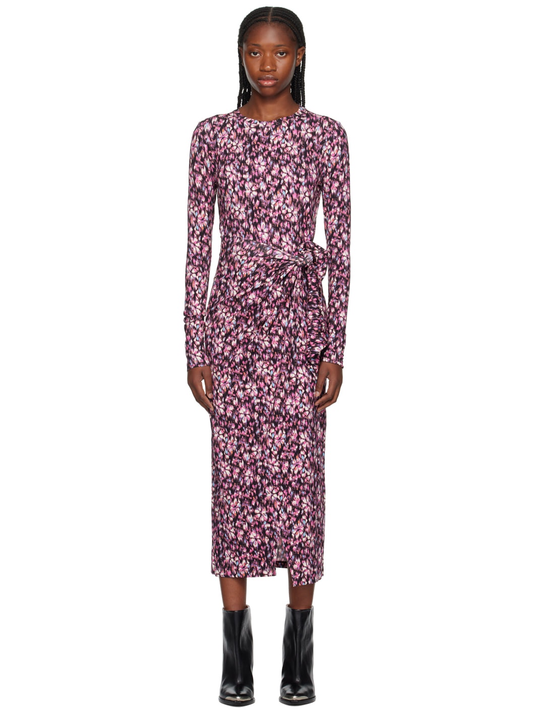 Pink Lisy Midi Dress - 1