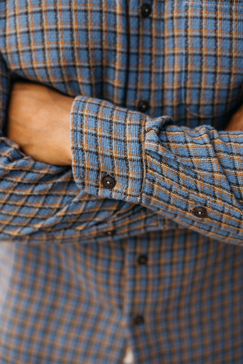 HIROSHI KATO The Ripper Panama Double Gauze Shirt - Ocean outlook