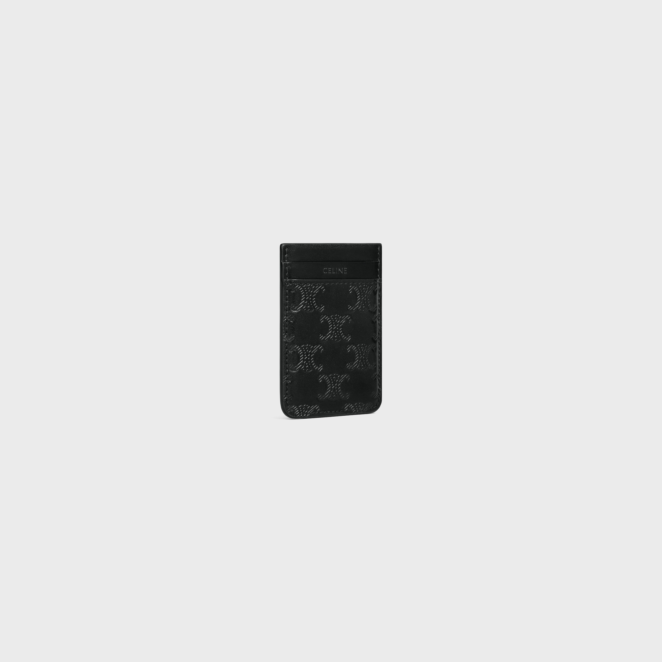 MAGNET CARD HOLDER IN Calfskin with triomphe embossed - 3