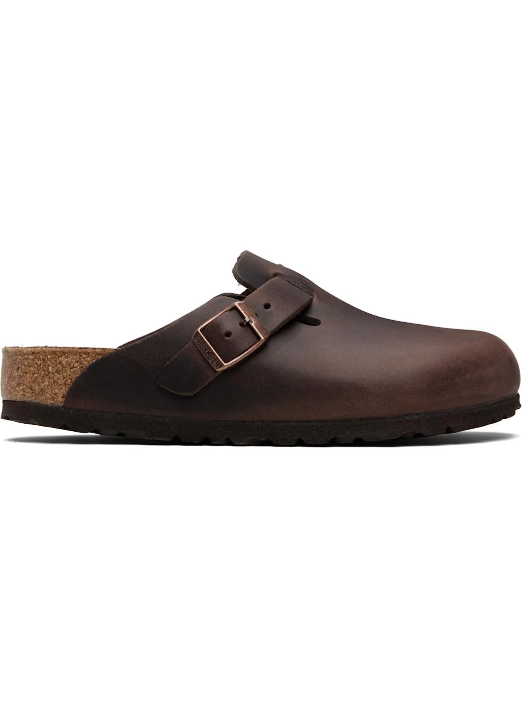 Brown Regular Boston Oiled Leather Slip-on Loafers - 1