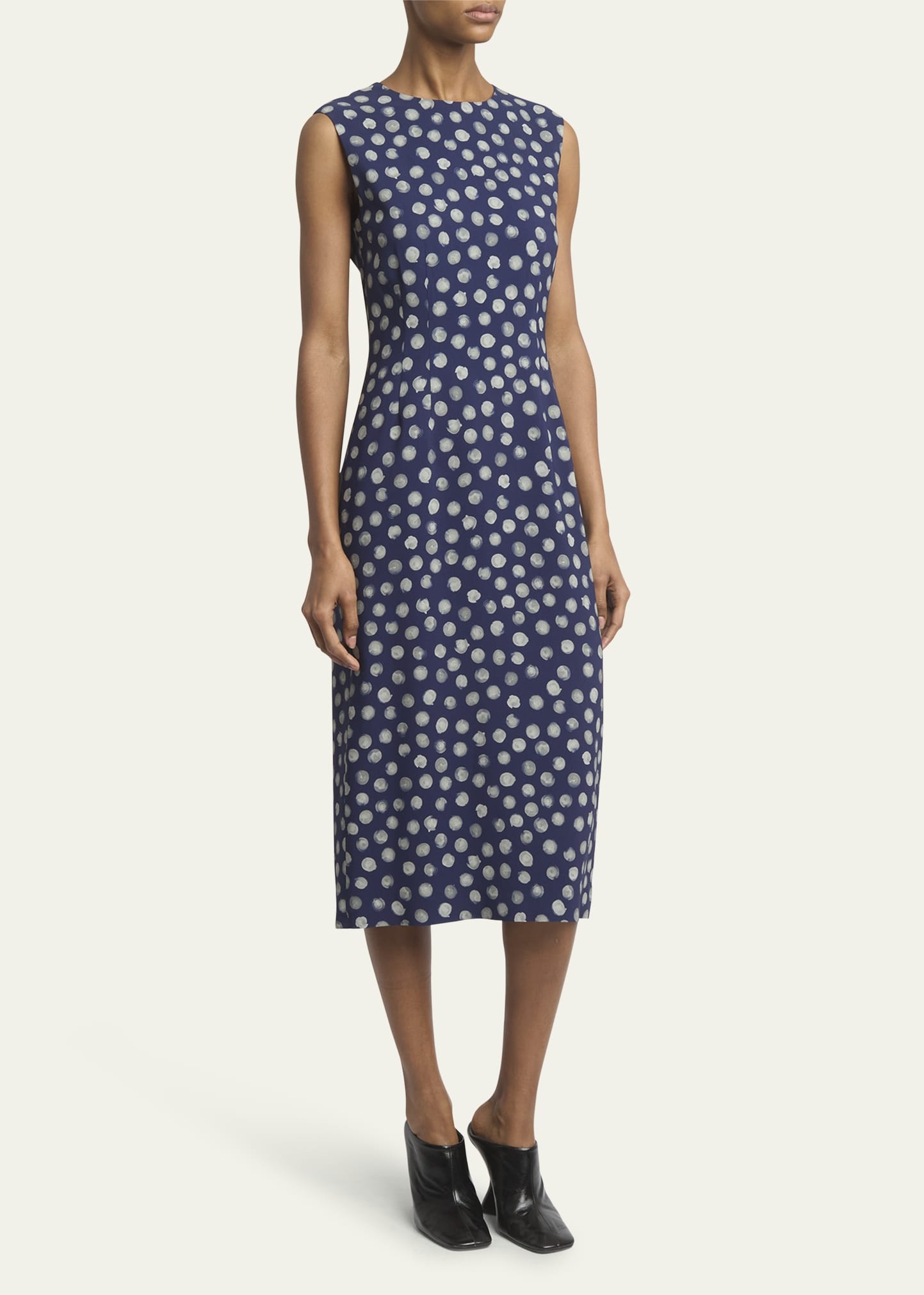 Delavina Printed Midi Dress - 4