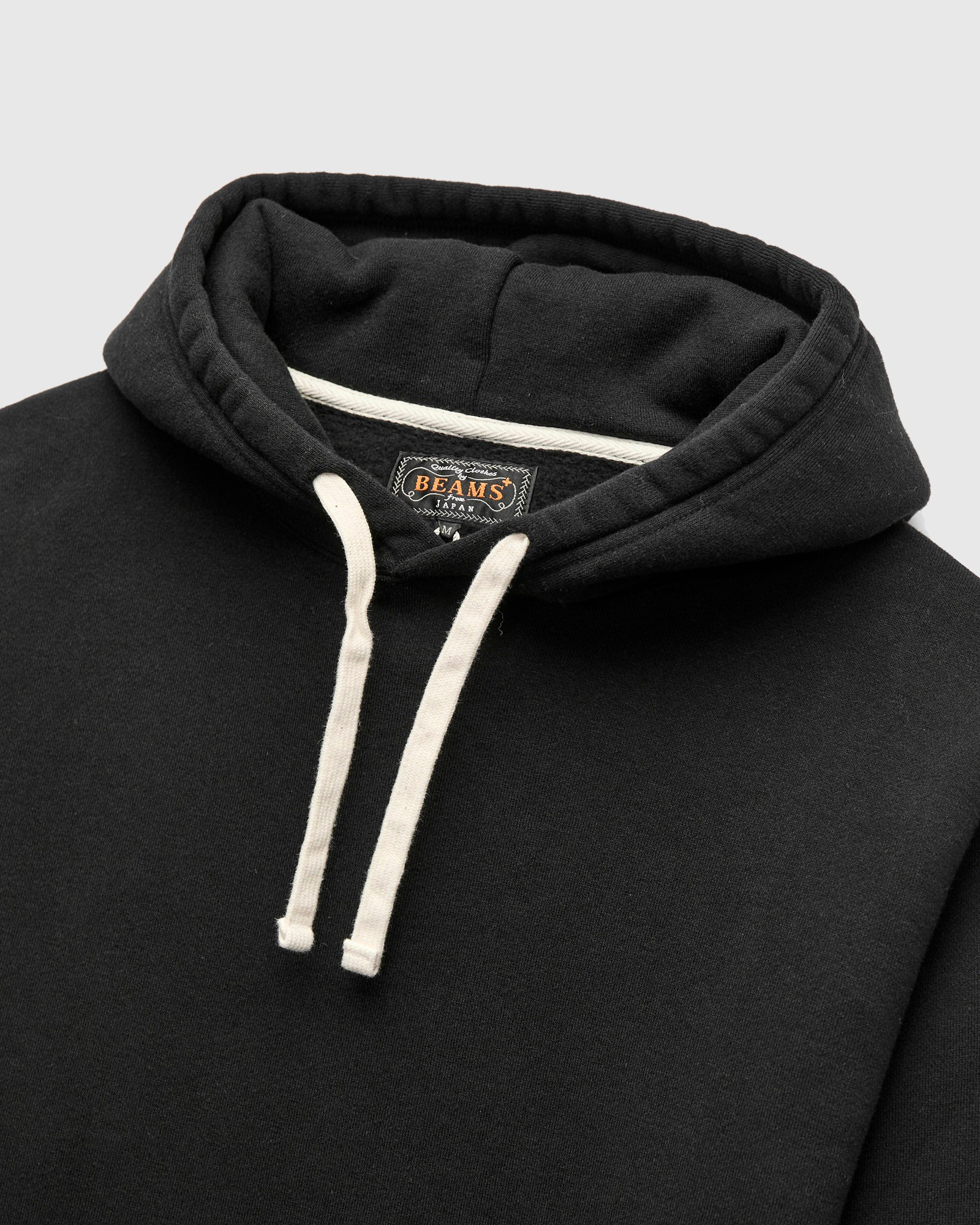 Azuma-Knit Fleece Pullover Hoodie in Black - 3