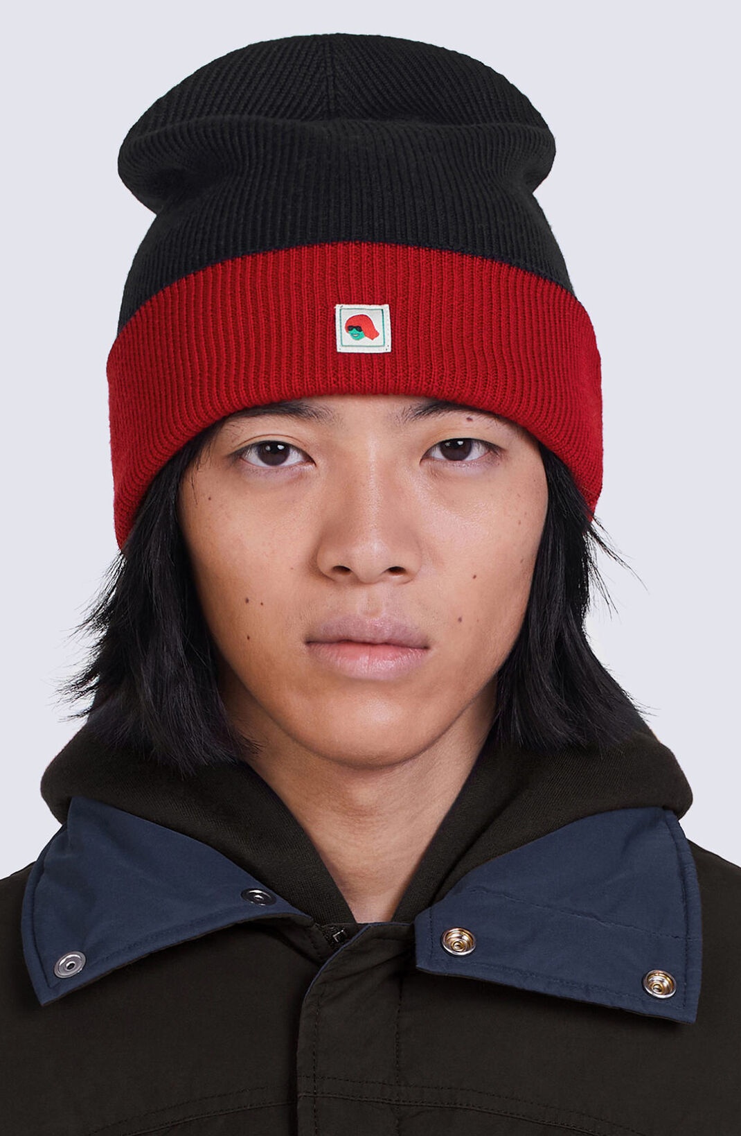 'Takada' Crest reversible wool hat - 2