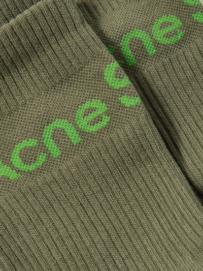 Acne Studios Logo-Jacquard Cotton-Blend Socks outlook
