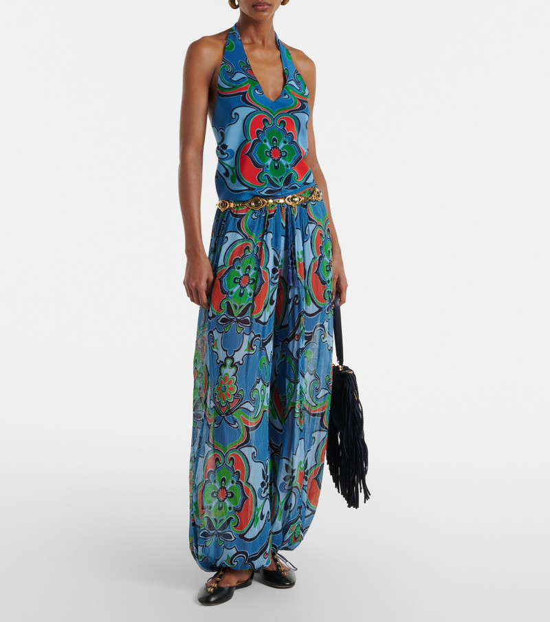 Printed silk top 6
