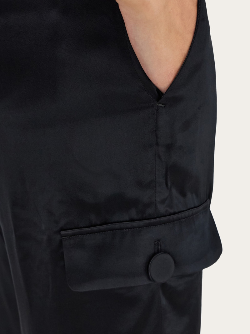 Satin cargo trouser 3