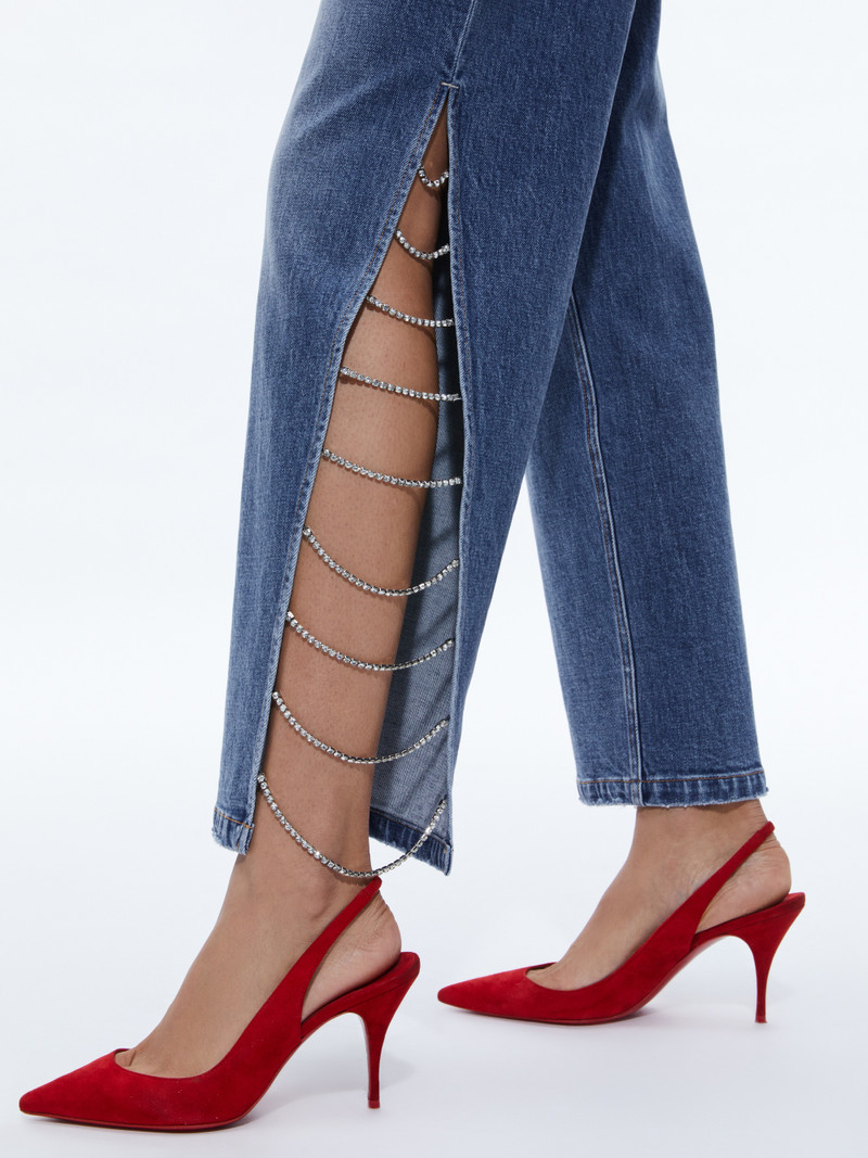 GAYLE EMBELLISHED SIDE JEAN 5