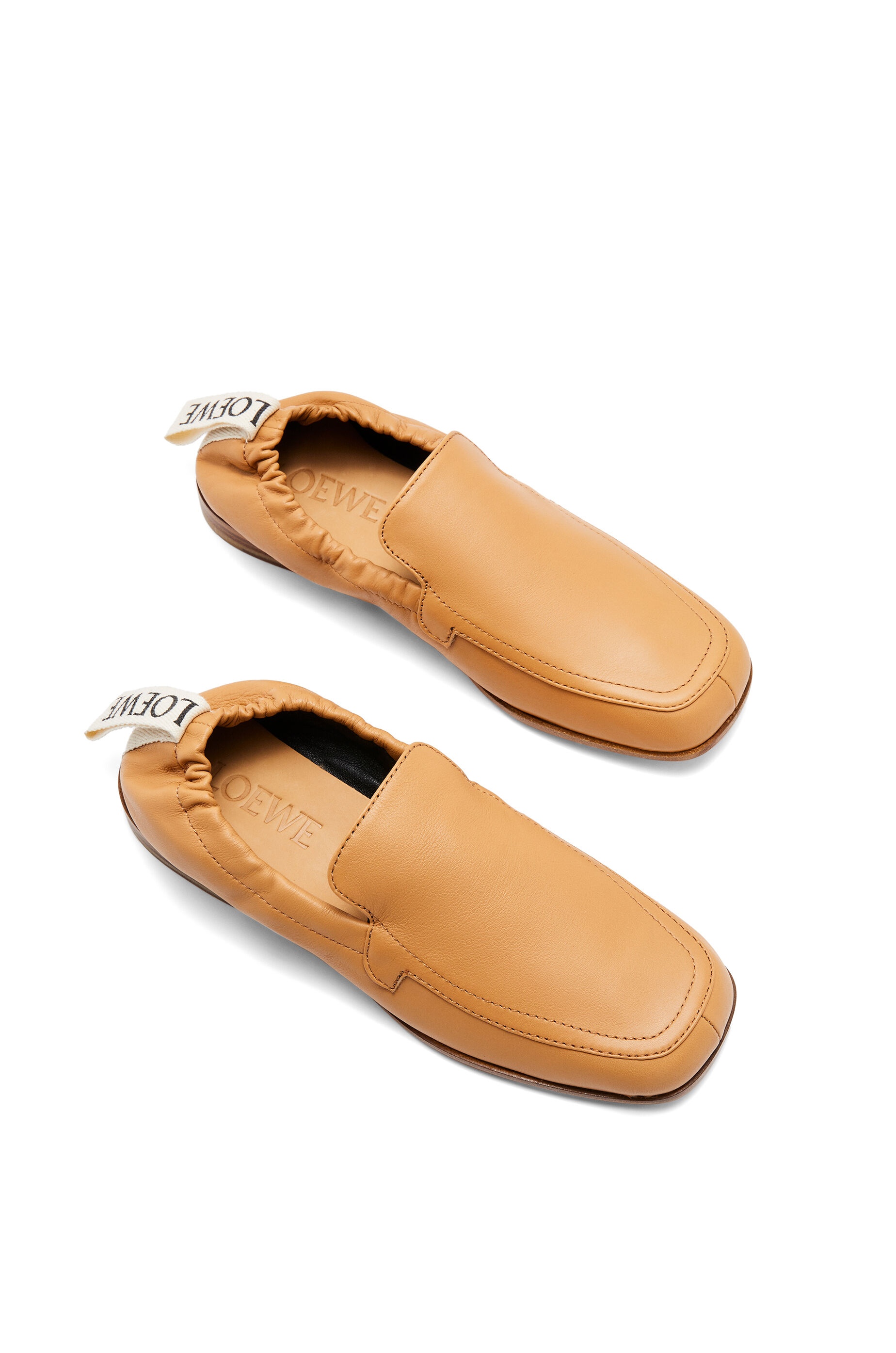 Elasticated loafer in calf - 3