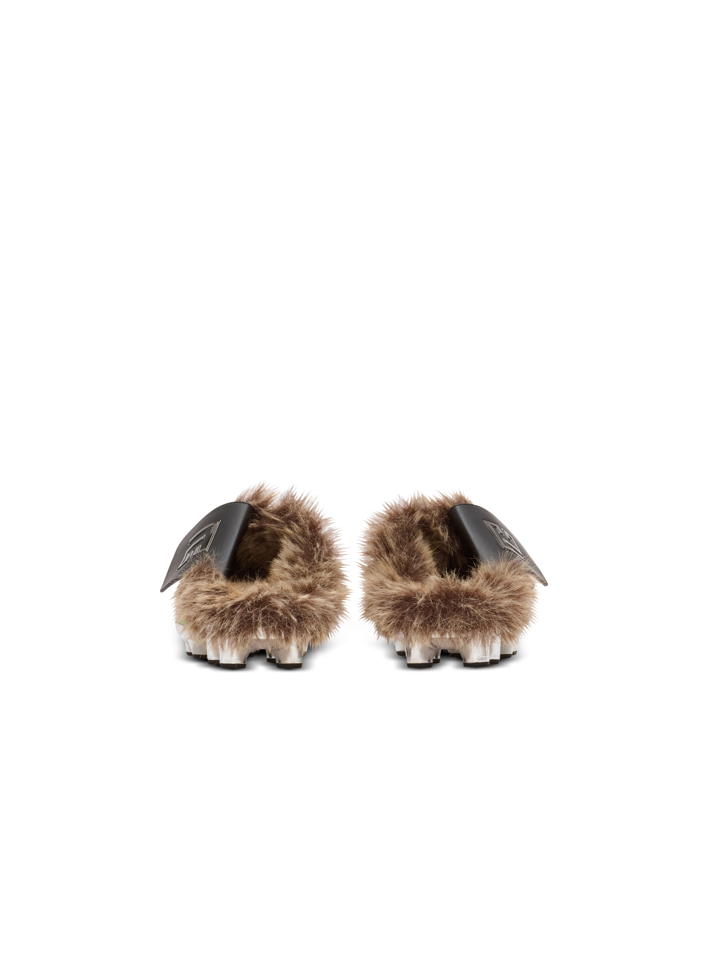 Half Time faux fur-lined mules with technical fabrics - 5
