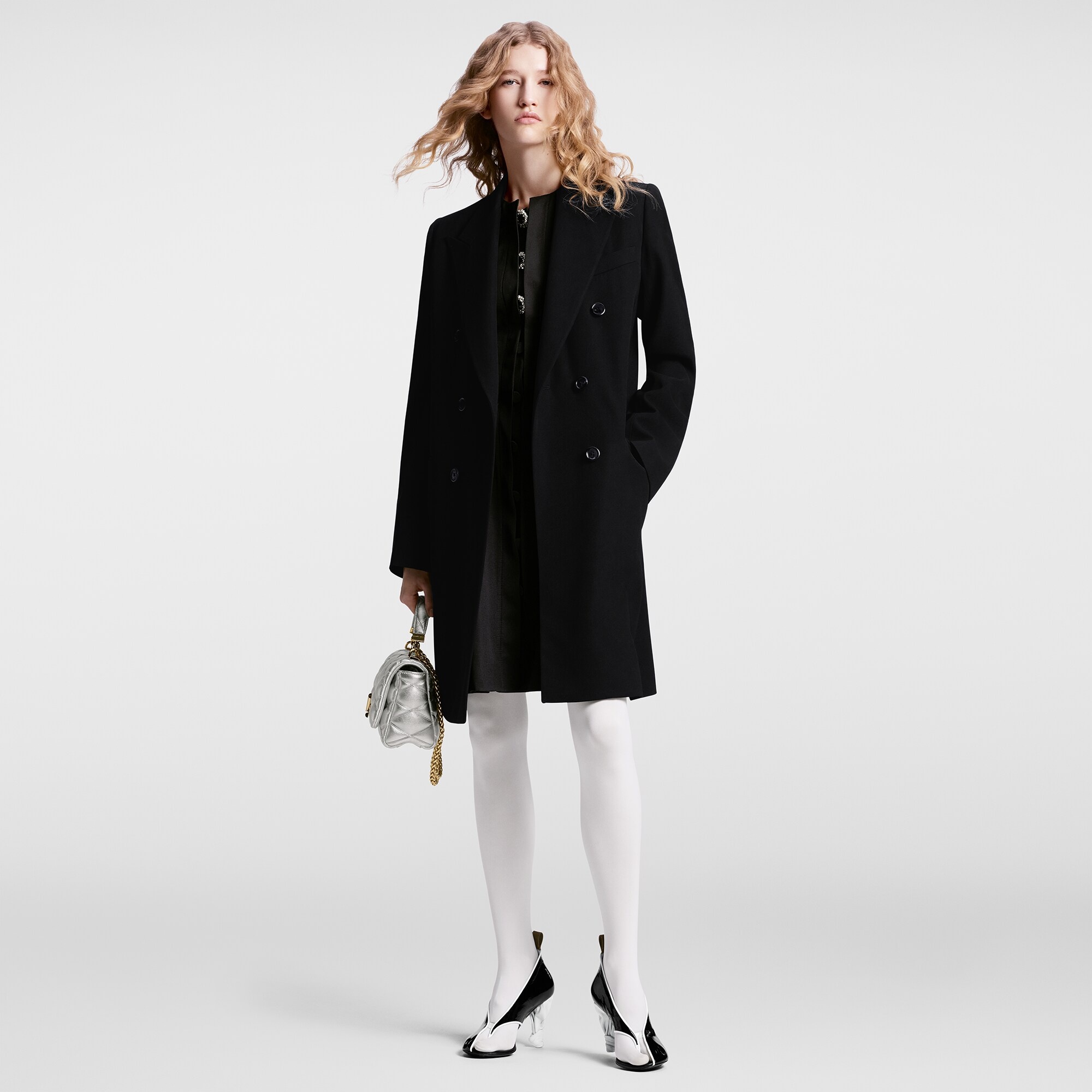 Double-Breasted Wool Coat - 4