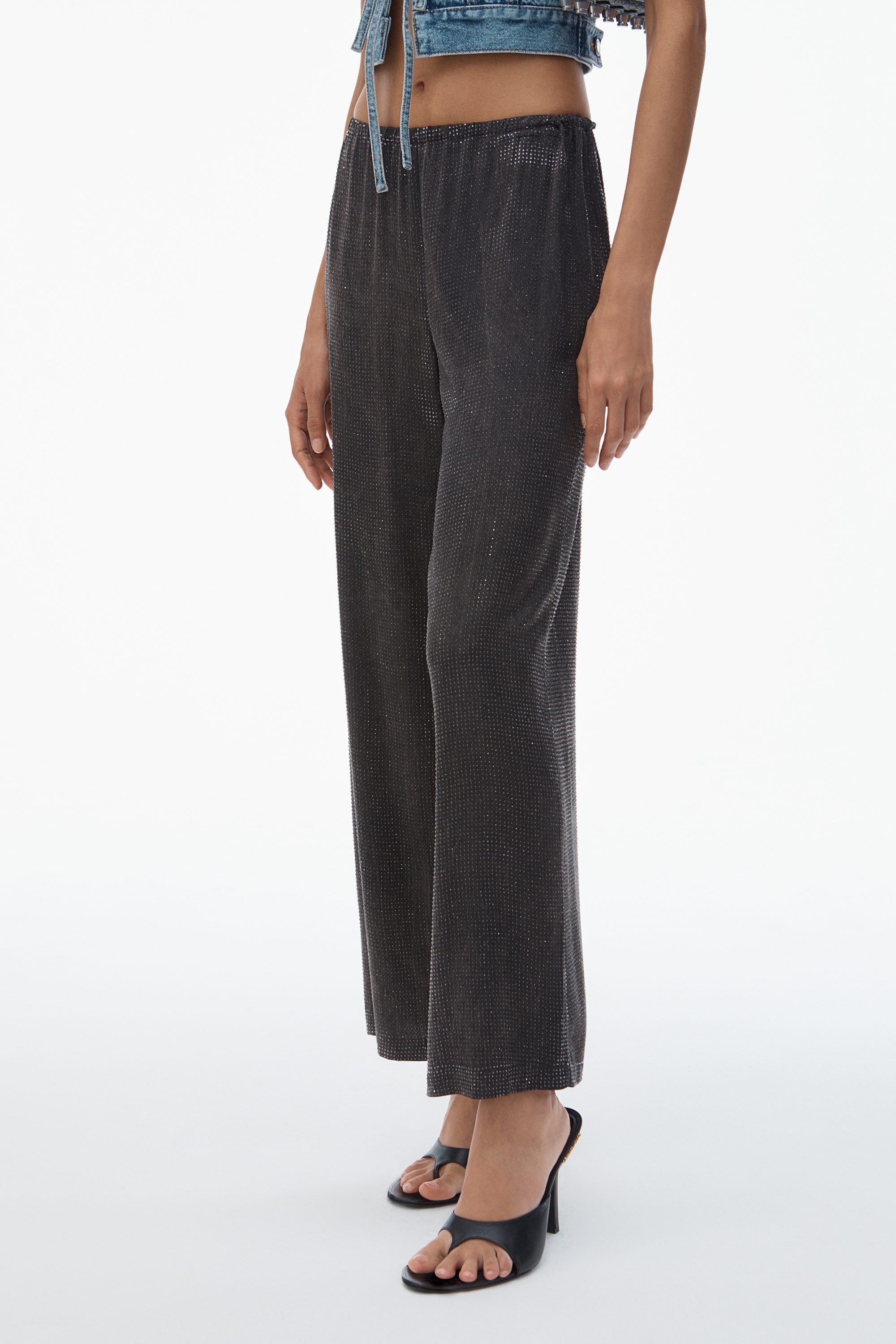 Crystal Hotfix Slim Relaxed-Fit Pants - 4